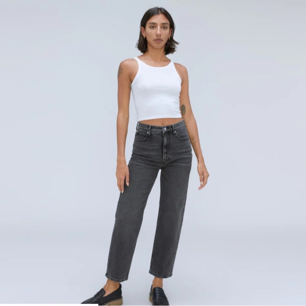 Everlane High Way size 30 Washed black denim